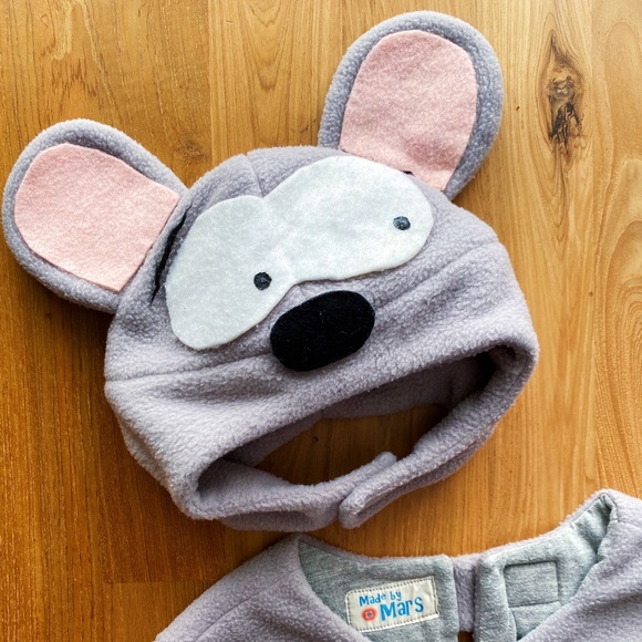 3-Piece Set 3-4T Handmade Mouse Costume for Toddler - Picture 2 of 6